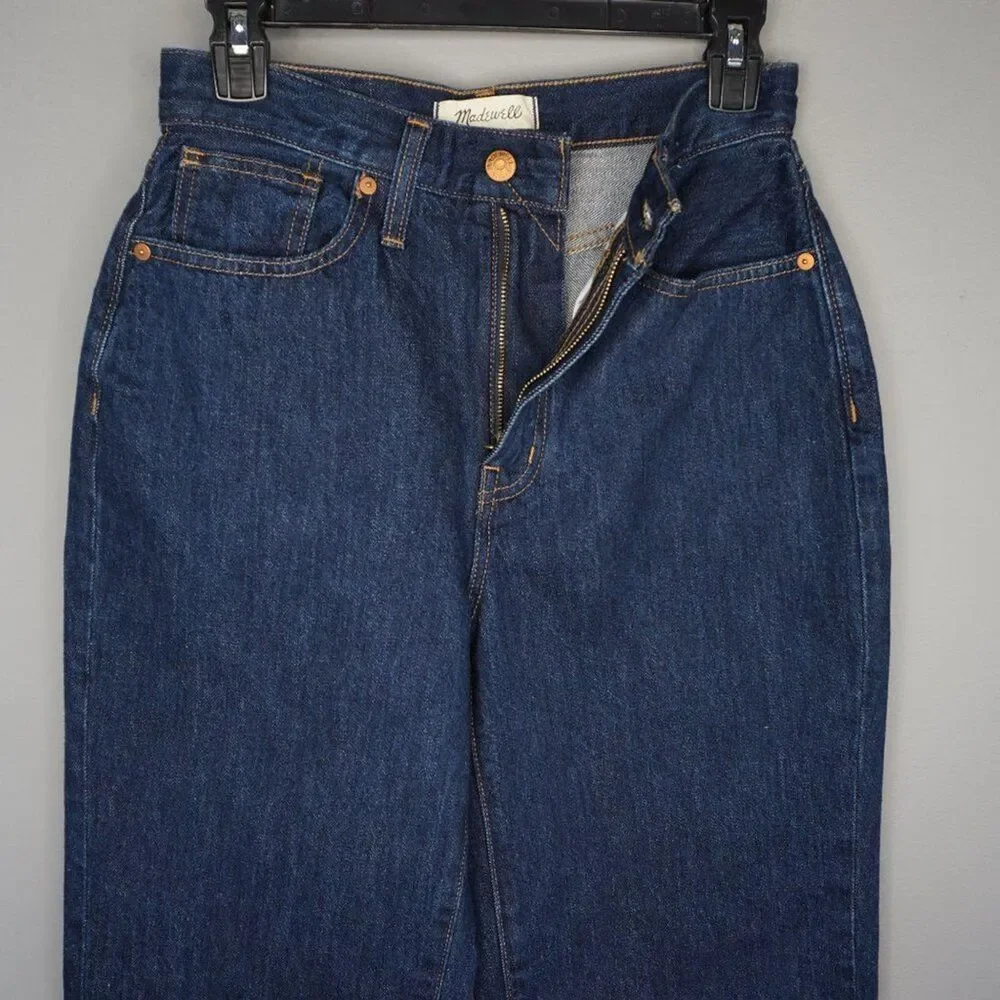 New Madewell Women's Jeans High Waisted Baggy Tapered in Dressler Wash size 25 - Picture 10 of 12